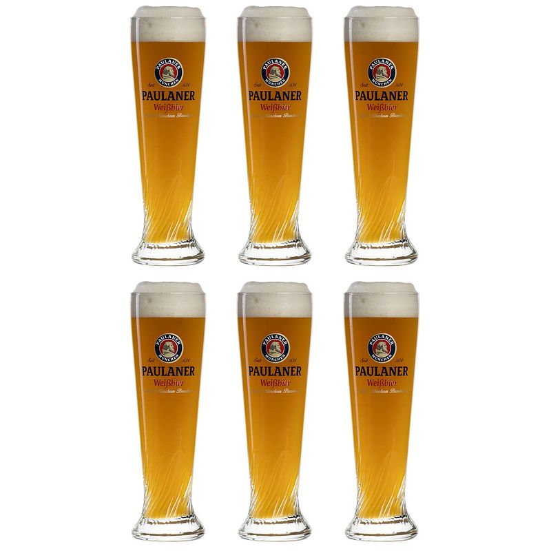 Foto van Paulaner bierglazen weizen 500 ml - 6 stuks