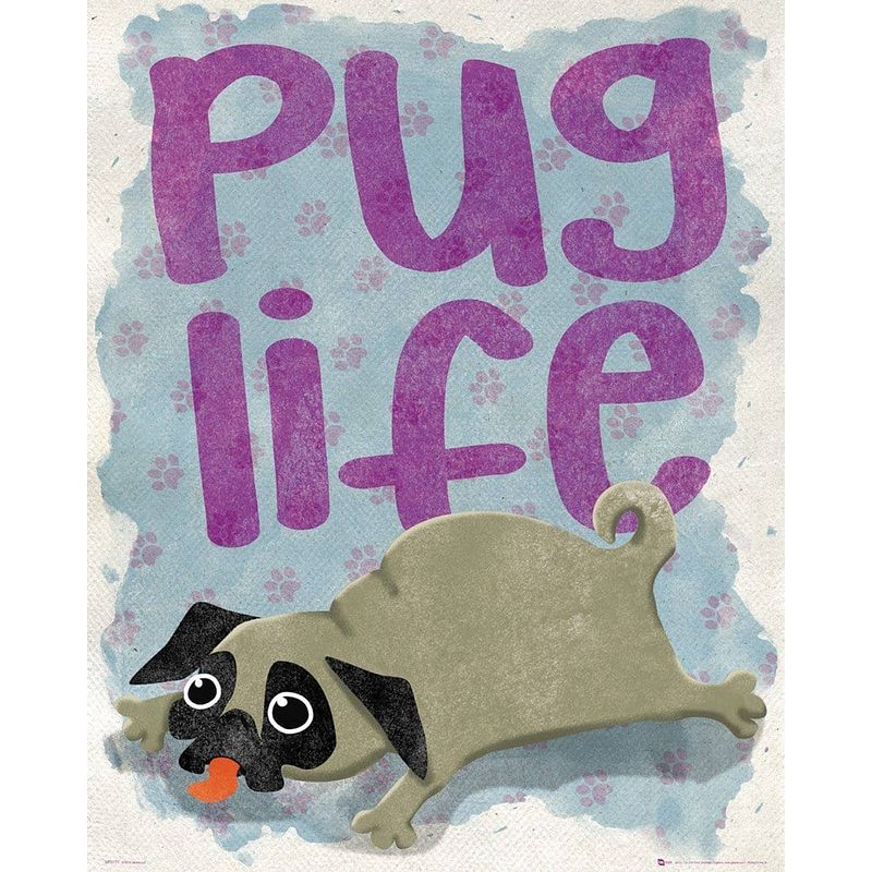 Foto van Gbeye pug life poster 40x50cm