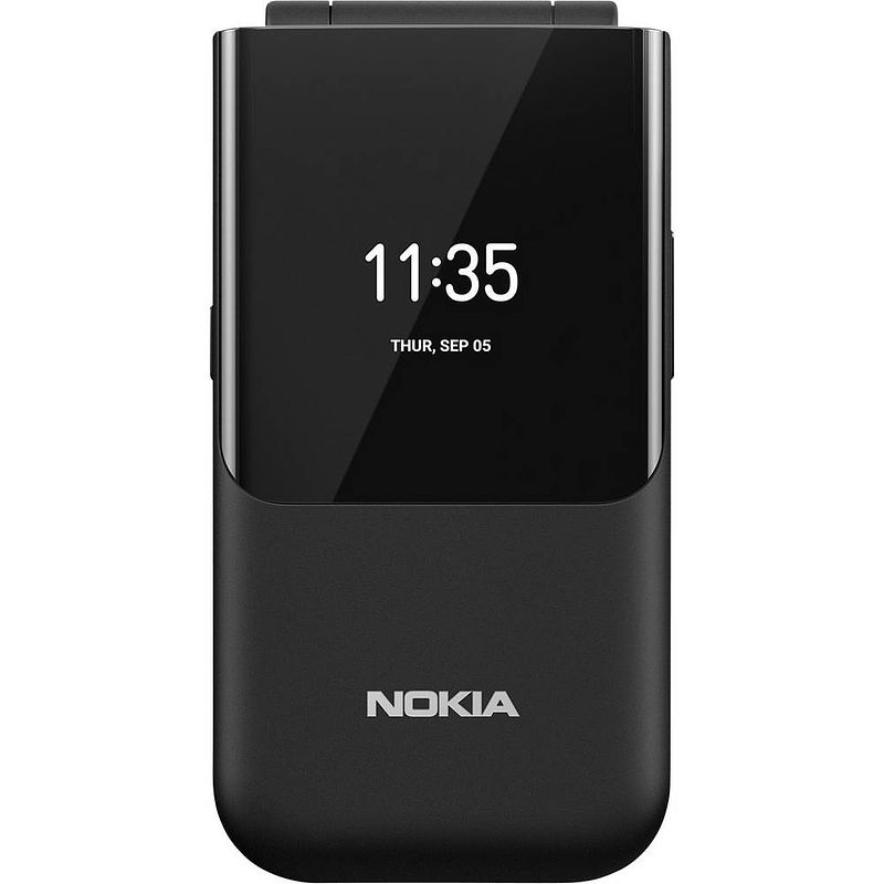 Foto van Nokia 2720 flip clamshell telefoon zwart