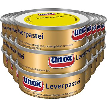 Foto van Unox leverpastei reguliere 24 x 168g bij jumbo