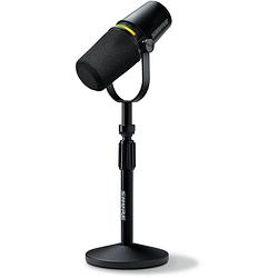 Foto van Shure motiv mv7+ black bundle met tafelstatief