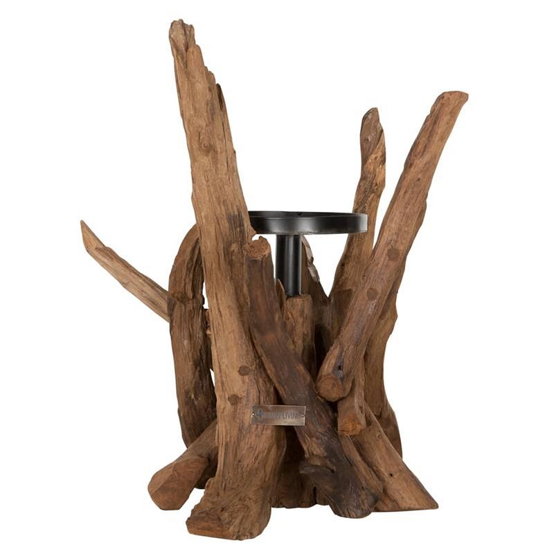 Foto van Must living candle holder roots- 45xø35 cm