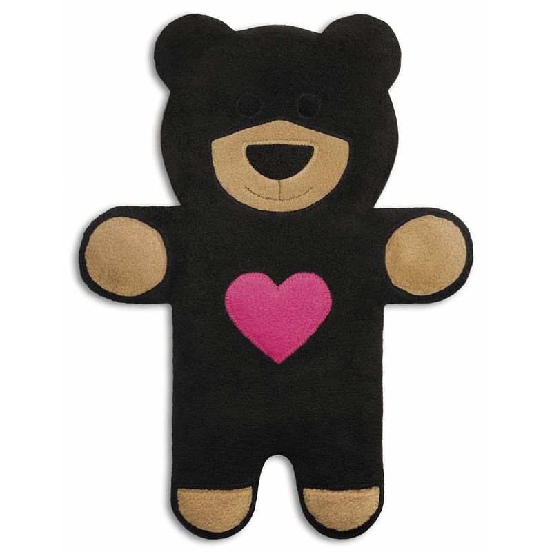 Foto van Leschi warming pillow teddy the bear - midnight/with heart