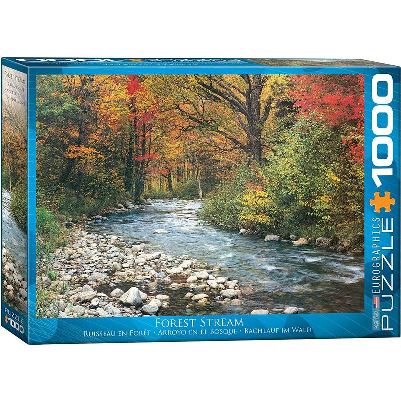 Foto van Eurographics puzzel forest stream - 1000 stukjes