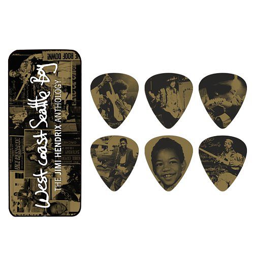 Foto van Dunlop jh-pt10h jimi hendrix west coast doosje plectrums