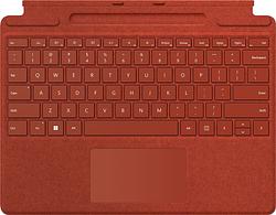 Foto van Microsoft surface pro type cover rood qwerty