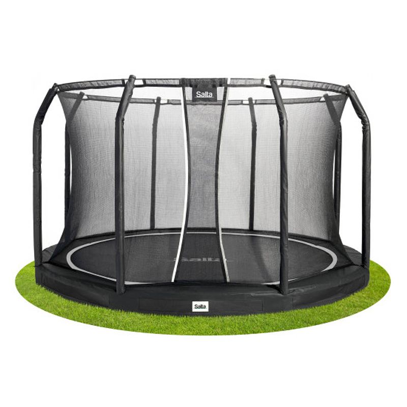 Foto van Salta trampoline premium ground met veiligheidsnet 251 cm - zwart
