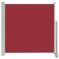 Foto van The living store zijluifel - 160 x 0-300 cm - uv-bestendig - automatische terugrolfunctie - rood