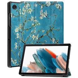 Foto van Basey samsung galaxy tab a8 hoesje kunstleer hoes case cover samsung galaxy tab a8-bloesem