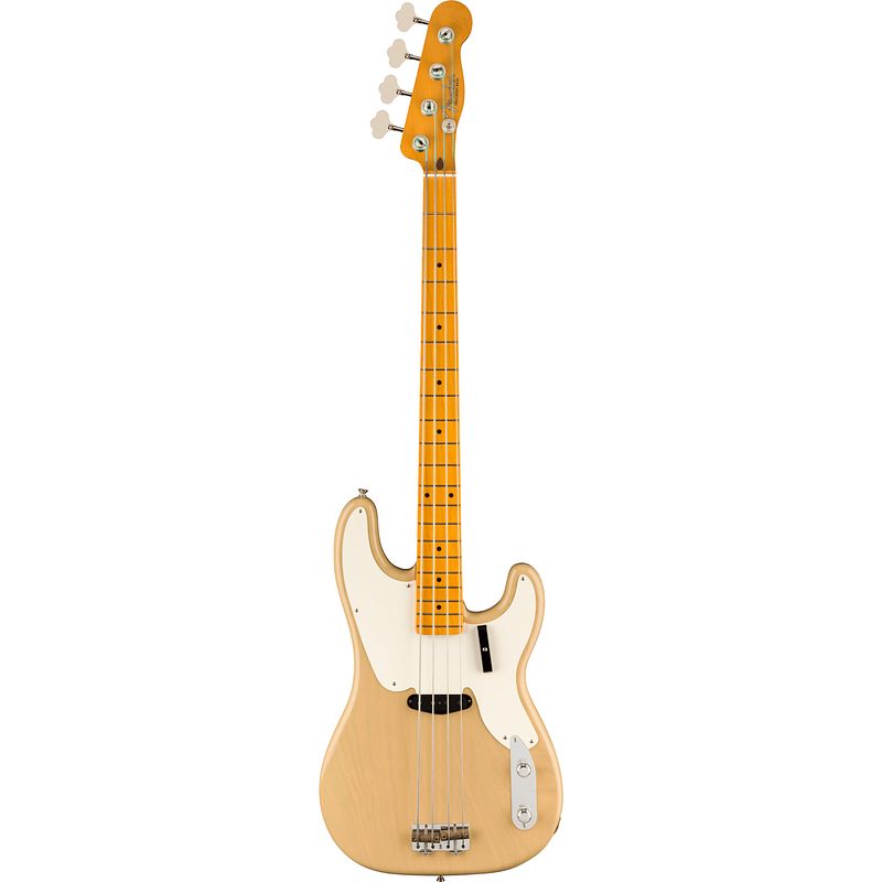 Foto van Fender american vintage ii 1954 precision bass mn vintage blonde elektrische basgitaar met koffer