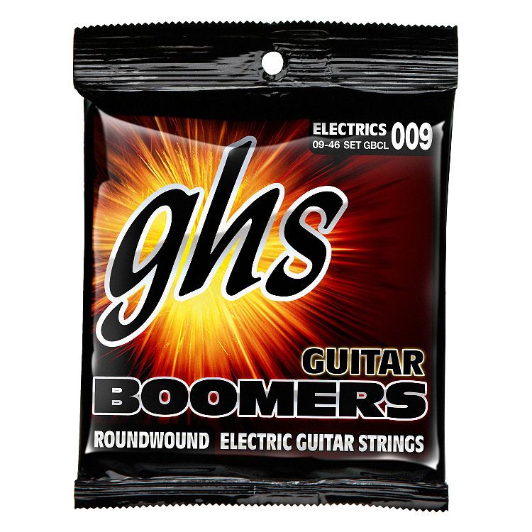 Foto van Ghs gbcl boomers custom light snarenset voor elektrische gitaar