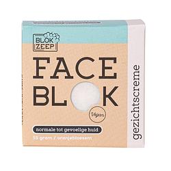 Foto van Blokzeep face blok gezichtscreme bar - normaal tot gevoelige huid