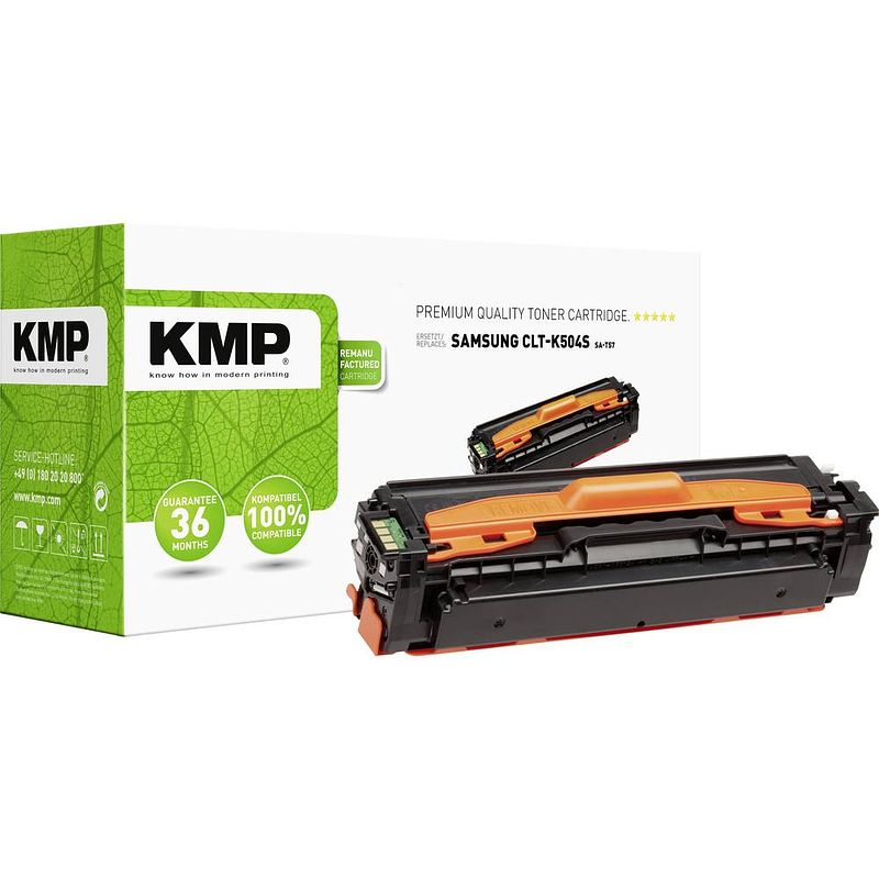 Foto van Kmp toner vervangt samsung clt-k504s compatibel zwart 2500 bladzijden sa-t57