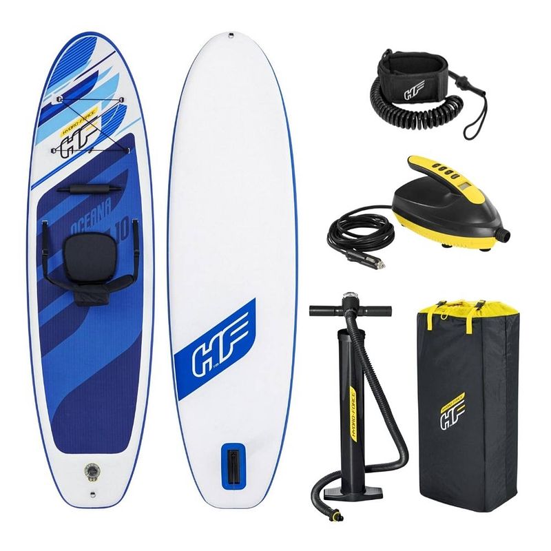 Foto van Bestway sup board - hydro force - oceana convertible set en sup elektrische luchtpomp 12v