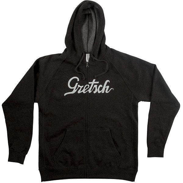 Foto van Gretsch script logo hoodie grey maat s