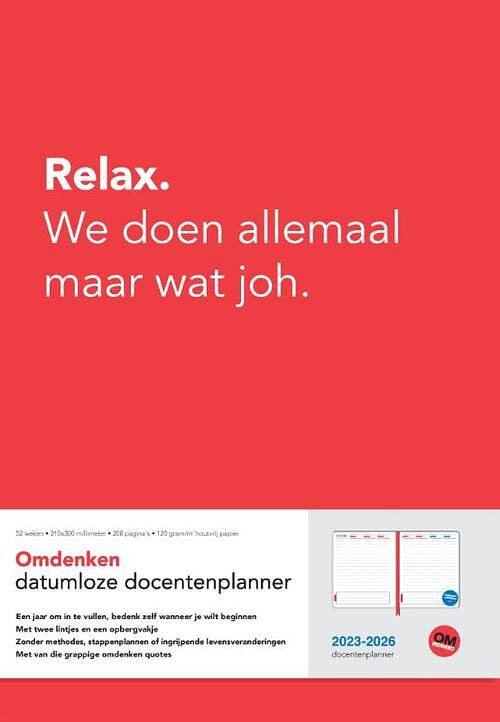 Foto van Omdenken docentenplanner - paperback (9789083293110)