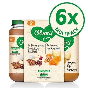 Foto van Olvarit bulverpakking maaltijd 6 mnd 6+ maanden 200g bij jumbo