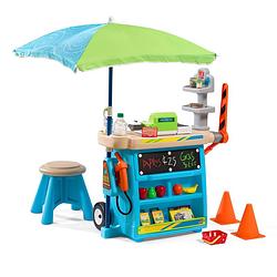 Foto van Step2 stop & go market speelgoedwinkeltje voor kinderen incl. accessoires speelgoed winkel / marktkraam met