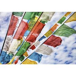 Foto van Komar prayer flags fotobehang 184x127cm 1-deel