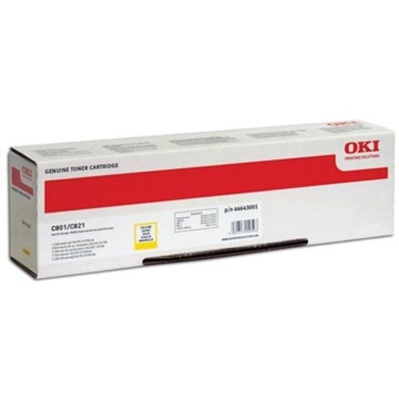 Foto van Oki toner kit geel - 7300 pagina's - 44643001