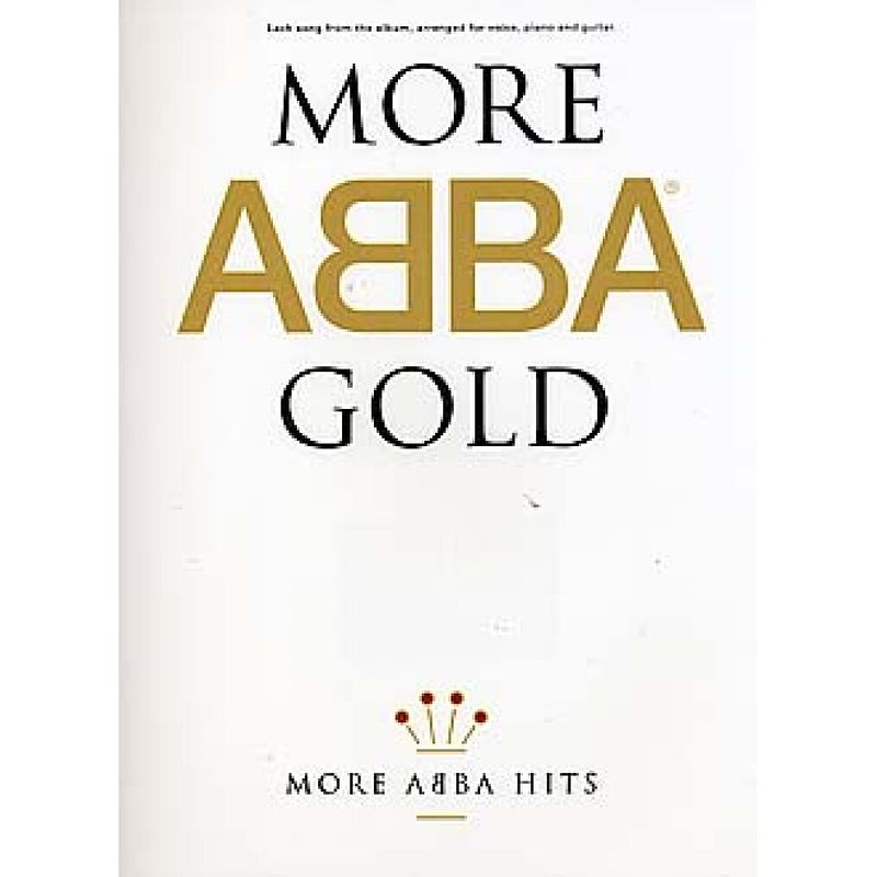 Foto van Musicsales more abba gold voor piano, zang en gitaar