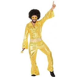 Foto van Gouden disco verkleed pak/kostuum voor heren m/l - carnavalskostuums