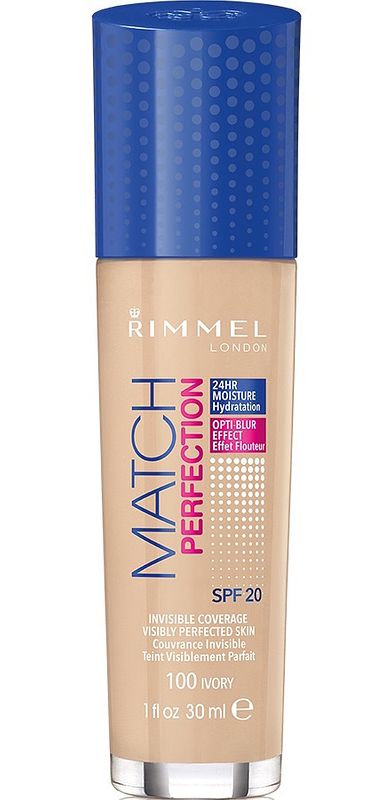 Foto van Rimmel london foundation match perfection 100 ivory