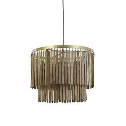 Foto van Light & living - hanglamp gularo - 60x60x43 - bruin