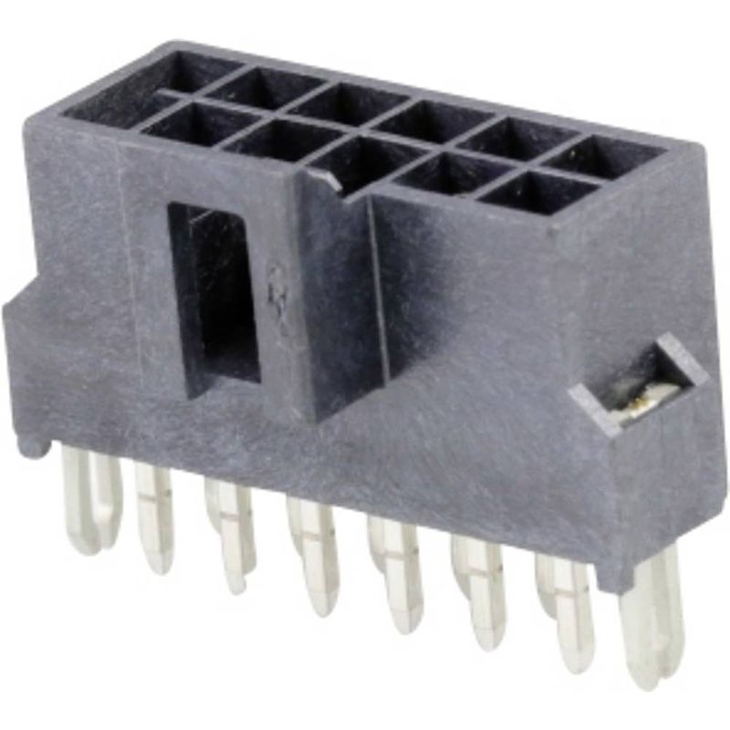 Foto van Molex 1053121112 female header, inbouw (standaard) totaal aantal polen 12 rastermaat: 2.5 mm 1 stuk(s) tray