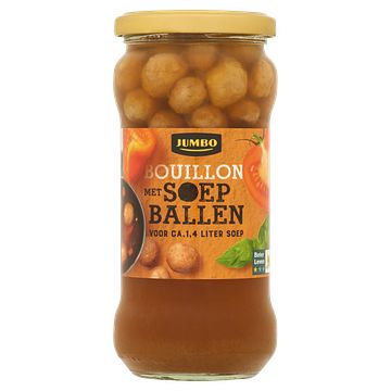 Foto van Jumbo bouillon met soepballen 340ml