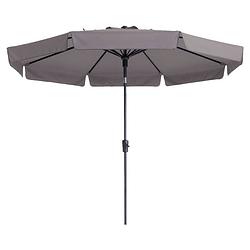 Foto van Madison parasol flores luxe rond 300 cm taupe