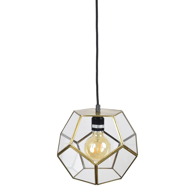 Foto van Urban interiors - geo1 hanglamp - brass , goud