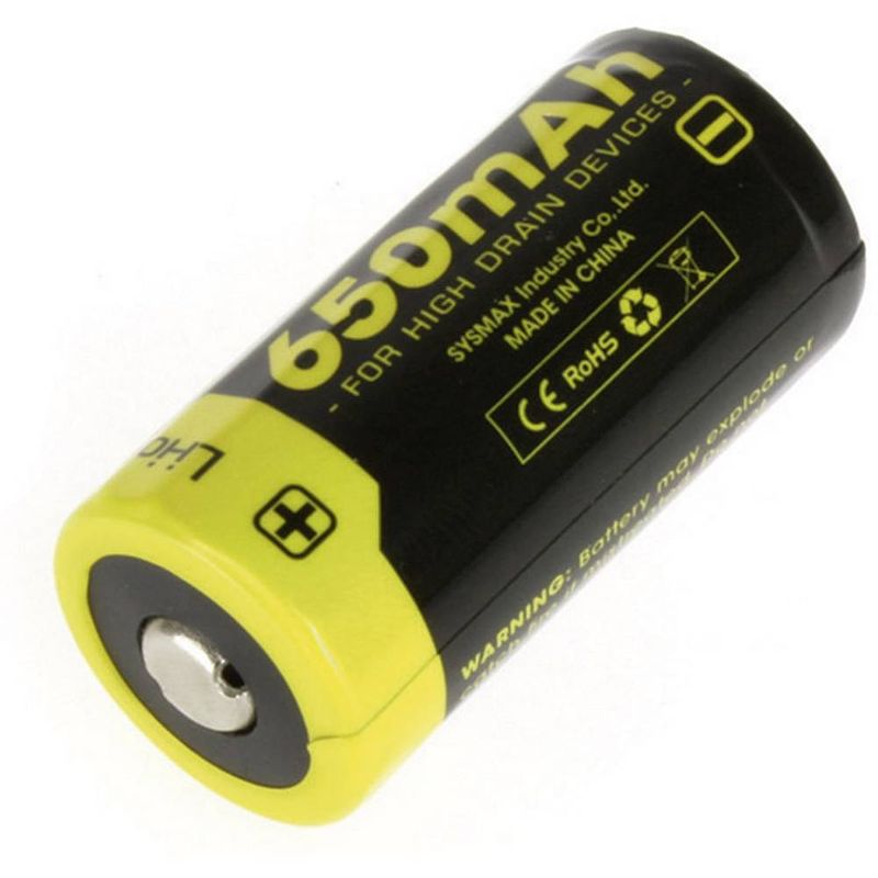 Foto van Nitecore nl166 speciale oplaadbare batterij 16340 li-ion 3.7 v 650 mah