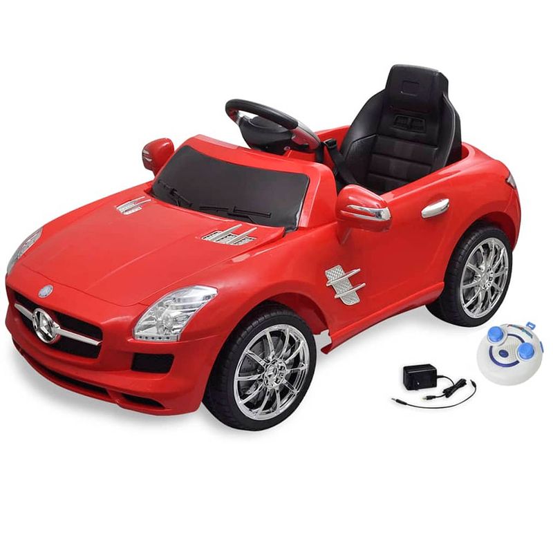 Foto van Vidaxl elektrische auto mercedes benz sls amg rood 6 v met afstandsbediening