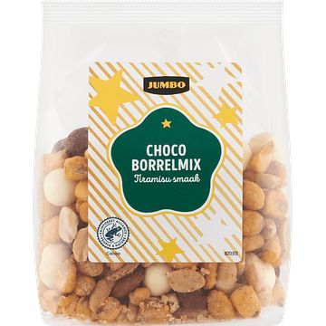 Foto van Jumbo choco borrelmix tiramisu smaak 175g