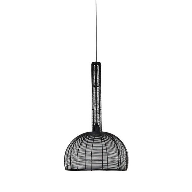 Foto van Light & living - hanglamp tartu - 38.5x38.5x70 - zwart