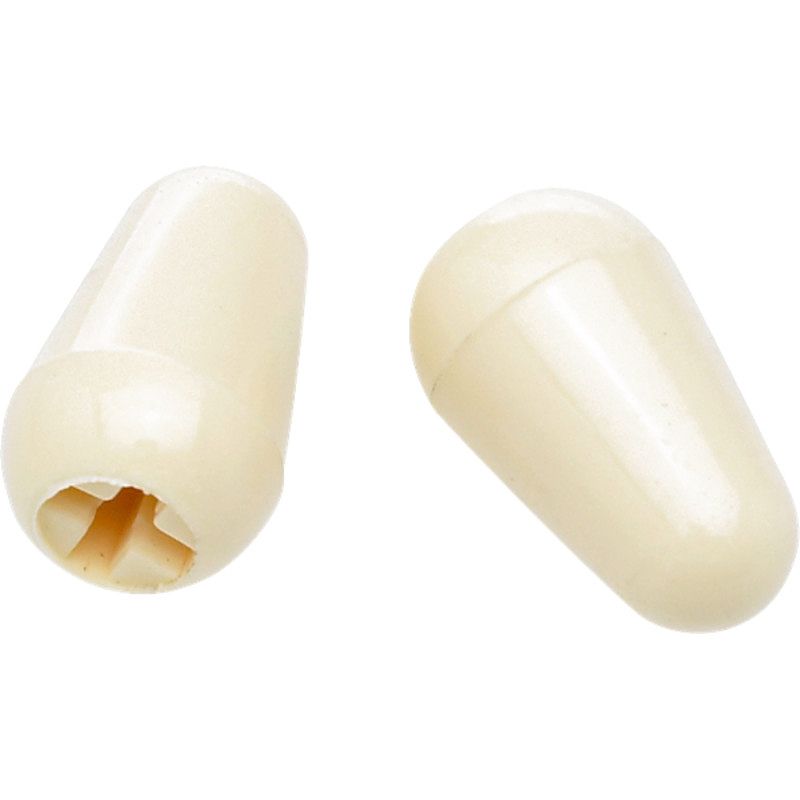 Foto van Fender stratocaster switch tips aged white set van twee stuks