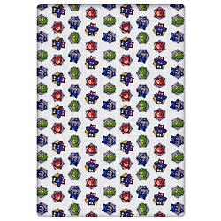 Foto van Pj masks hoeslaken hexagon - eenpersoons - 90 x 200 cm - flanel