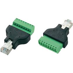 Foto van Tru components lt-rj45 rj45-stekker met schroefaansluiting 569296 stekker, recht 1 stuk(s)