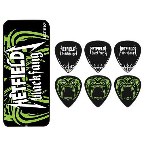 Foto van Dunlop ph112t73 hetfield black fang doosje plectrums 0.73mm