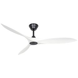 Foto van Casafan eco airscrew 152 ms-mw plafondventilator (ø x h) 1520 mm x 275 mm kleur ventilatorbladen: wit (mat) kleur behuizing: zwart (mat)