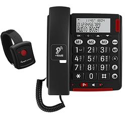 Foto van Amplicomms bigtel 50 alarm plus senioren huistelefoon vaste lijn alarmzender voor noodgevallen inbegrepen