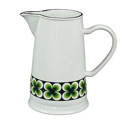Foto van Cabanaz - schenkkan, ramona, retro, keramiek, pitcher, 1.6 liter, groen