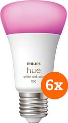 Foto van Philips hue white & color e27 1100lm 6-pack