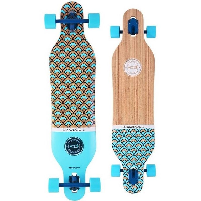 Foto van Tempish longboard nautical 104 x 25 cm blauw