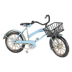 Foto van Clayre & eef blauwe model fiets 16*5*9 cm 6y3709