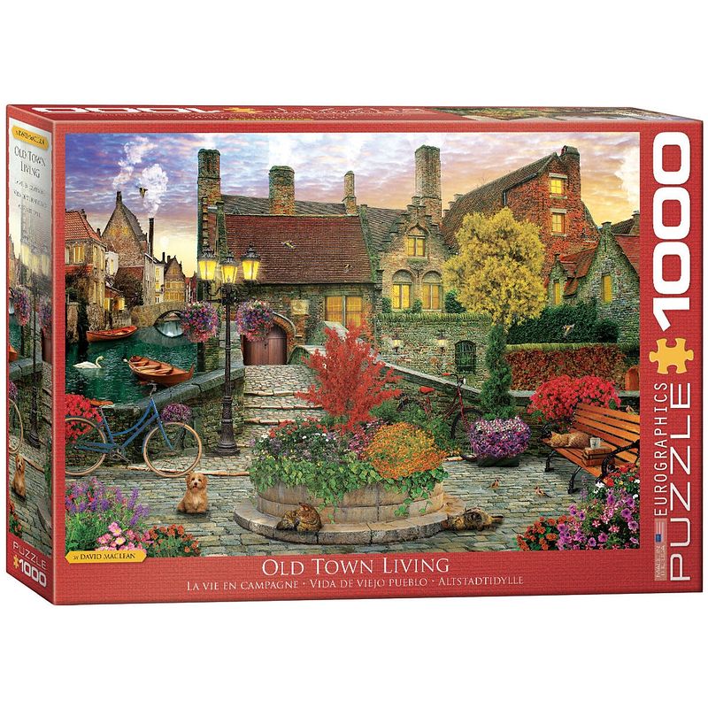 Foto van Eurographics puzzel old town living - dominic davison - 1000 stukjes