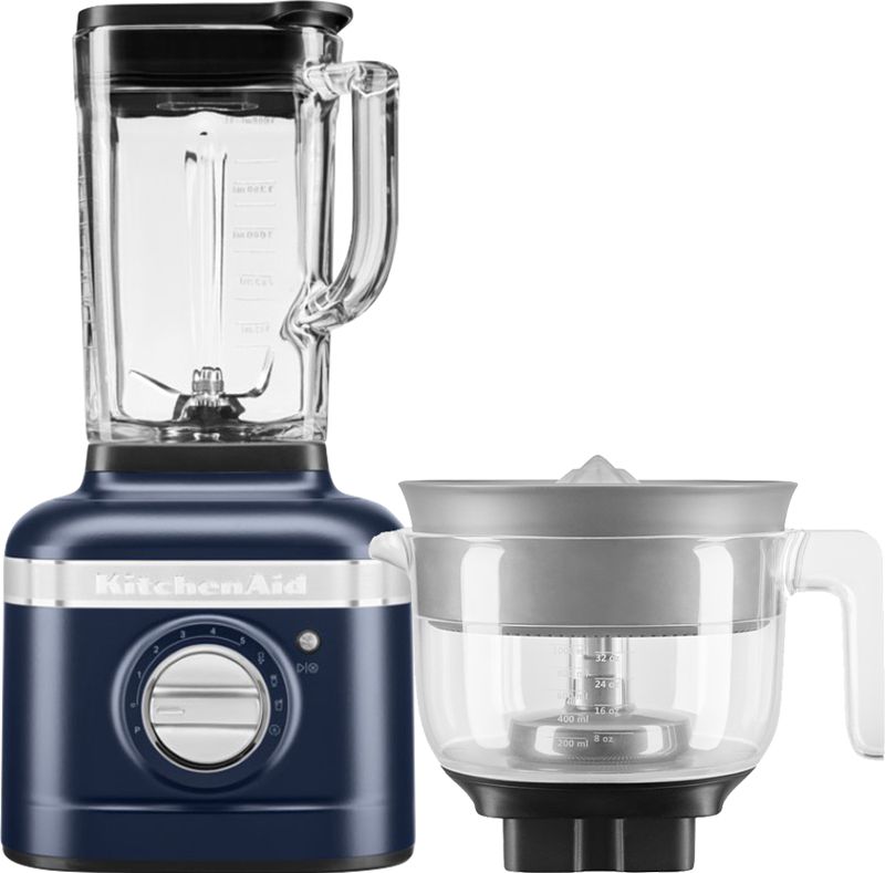 Foto van Kitchenaid artisan k400 5ksb4026eib inkt blauw + citruspers opzetstuk