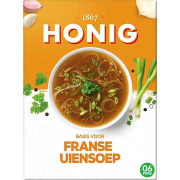 Foto van Honig maaltijdmix voor franse uiensoep 64g bij jumbo