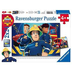 Foto van Ravensburger puzzel brandweerman sam helpt je uit de brand - 2 x 24 stukjes
